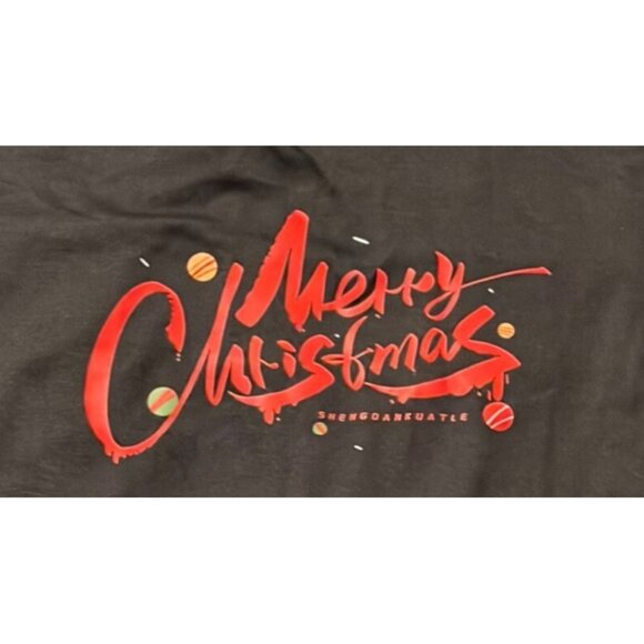 ✅3/$20 Sale-Merry Christmas pj set - Black & red plaid - Women xl - New w/o tags - Picture 2 of 7